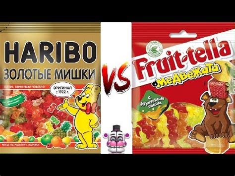 Мишки Haribo или Фрутелла медвежата? Мармелад челлендж! - YouTube