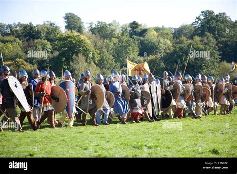 Reenactment Of 1066 Battle Of Hastings East Sussex England United