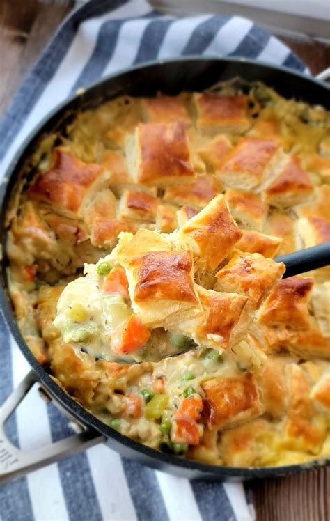 Skillet Chicken Pot Pie With Puff Pastry Jamie Cooks It Up Recipe In 2024 Pioneer Woman