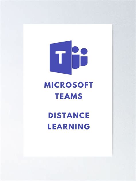 "Microsoft Teams" Poster by Mugiwara107 | Redbubble