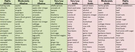 Alkaline Food Chart | Extreme Natural Health News