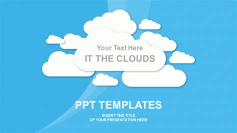 Clouds PPT Template - PowerPoint Ranger, Pre-made Military PPT Classes