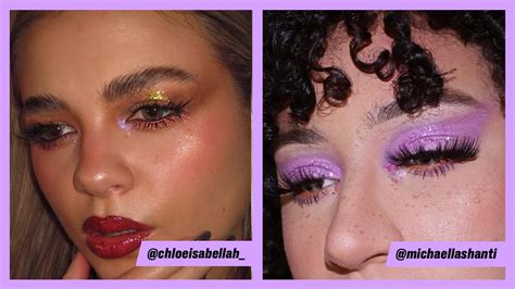 Purple Glitter Makeup Looks Saubhaya Makeup