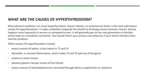 Ppt Hyperthyroidism Cause Symptoms And Treatment Powerpoint