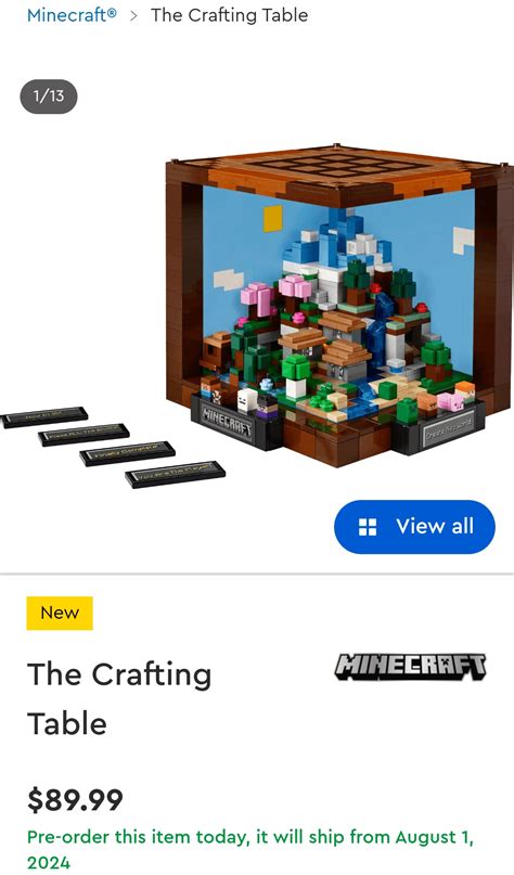 Minecraft Crafting Table R Lepin