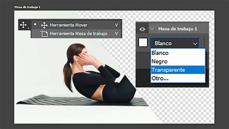 Como Exportar Con Transparencia Con Mesa De Trabajo En Photoshop Youtube