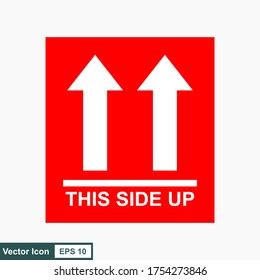 This side up sign Royalty-free Stock Vector Images