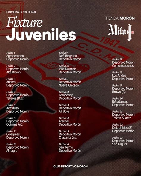 Juveniles Club Deportivo Morón 🐓 (@depmoronjuveniles) • Instagram