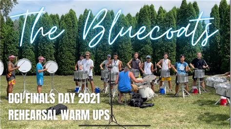 Bluecoats Drumline 2021 DCI Finals Rehearsal Warm Ups YouTube