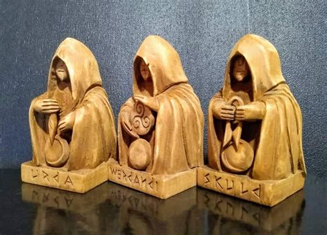 Norns Urda Verdandi Skuld The Nornir Nordic Gods Heathen Etsy