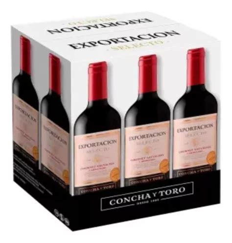 Vino Tinto Concha Y Toro Exportacion Selecto Pzas Ml Env O Gratis