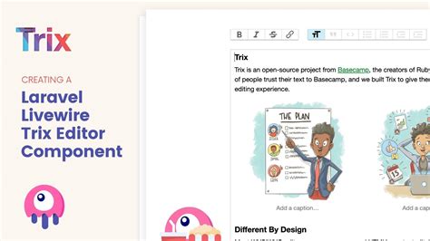 Laravel Livewire Trix Editor Component