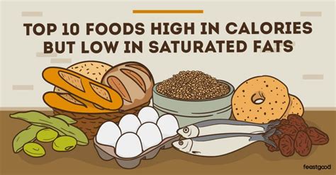 Top 10 Foods High In Calories But Low In Saturated Fats