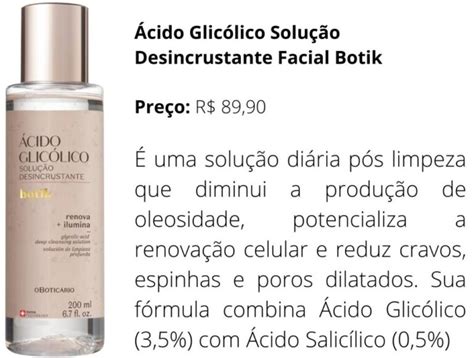 Botik Marca De Cuidados Faciais Do Botic Rio Lan A Linha De Cido