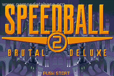 Speedball 2 Brutal Deluxe Nintendo Game Boy Advance Artwork