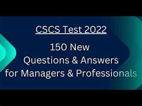 Cscs Test For Managers Professionals Cscs Test Uk Cscs Card