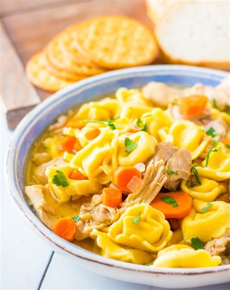 Chicken Tortellini Soup - A Cedar Spoon