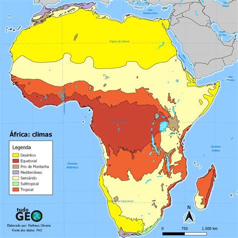 Continente de África Climas del continente africano