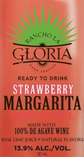 Rancho La Gloria Strawberry Margarita Ct Ml King Soopers