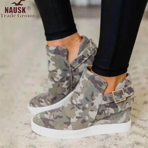 Shoes Women 2020 Spring Autumn Womens Vulcanized Shoes Camouflage