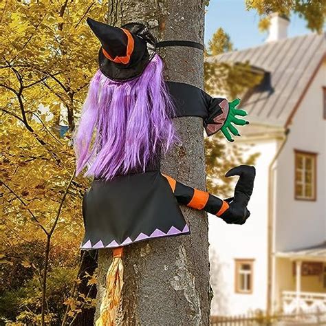 Amazon De Joyin Abst Rzende Hexe Im Baum Halloween Dekoration