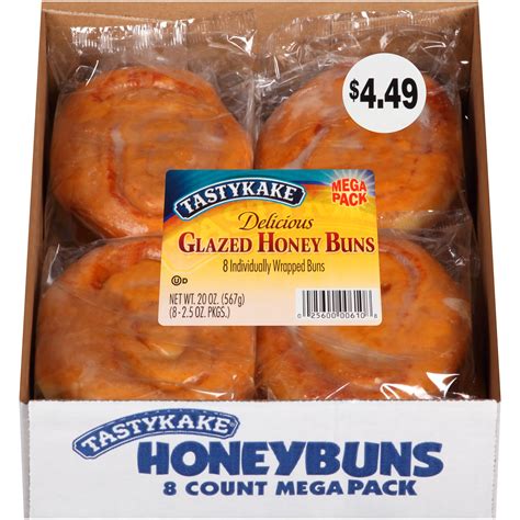 Tastykake® Glazed Honey Buns 8 25 Oz Packs