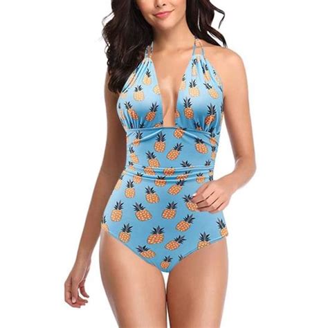 Maillot De Bain Femmes Imprimer Bikini Ensemble Natation Maillots