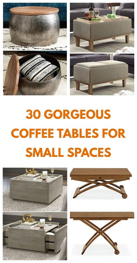 30 Gorgeous Coffee Tables For Small Spaces 2023 Coffee Table Small Space Small Apartment