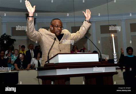 pastor praying at a church service in Largo, Maryland Stock Photo - Alamy