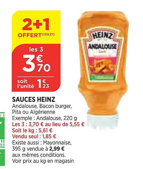 Promo Sauces Heinz Chez Atac Icatalogue Fr