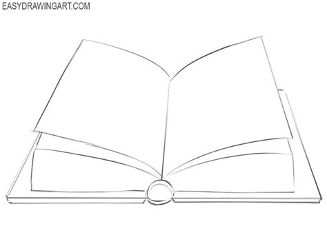 How To Draw A Book Step By Step Tutorial