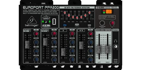 Портативная система звукоусиления BEHRINGER EUROPORT PPA200 купить в ...