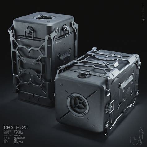 Artstation 25 Iif Crates Vol 1 Resources Crates Mechanical