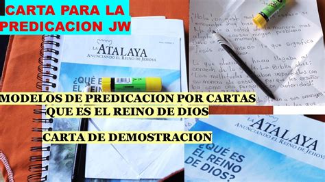 Carta Modelo Jw Para Predicacion Ejemplo Predicaci N Por Carta