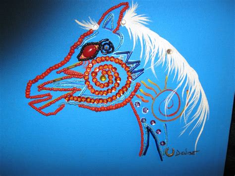 Native American Painting Spirit Horse | Etsy