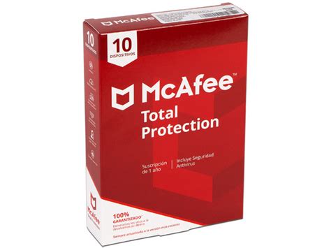 Antivirus McAfee Total Protection para 10 dispositivos 1 Año