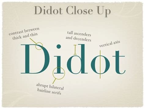 Didot Typeface