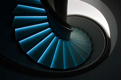 Wallpaper Black Spiral Blue Germany Circle Staircase Stairs