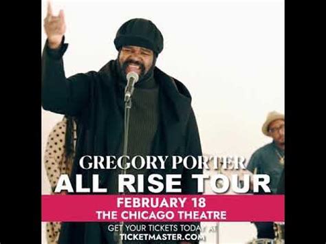 Gregory Porter All Rise Tour - Chicago on February 18 - Tickets On Sale ...