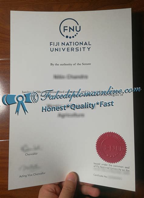 Purchase Fiji National University Diploma Buy FNU Degree In Fiji