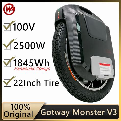 Original Begode Gotway Monster V3 Unicycle 22 Inch 100V 1845WH 3th