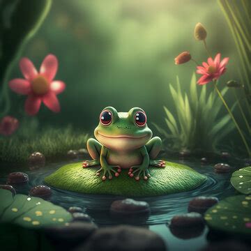 Cartoon Frog Lily Pad Images – Browse 787 Stock Photos, Vectors, and ...