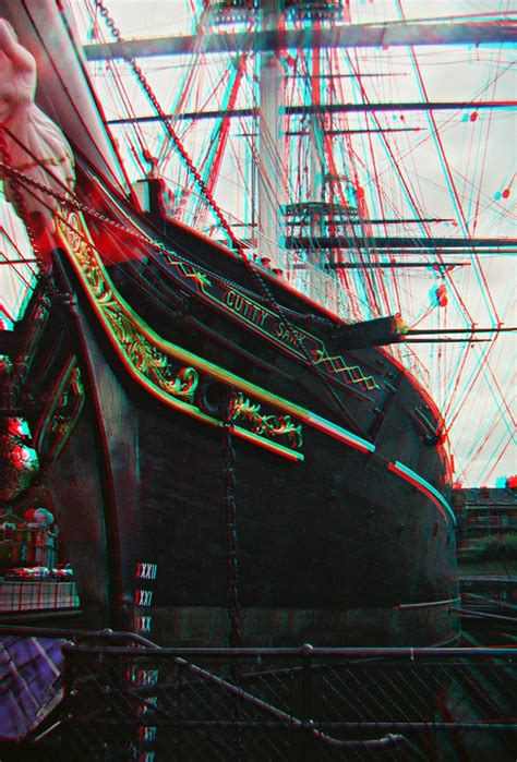 Cutty Sark Bow In Anaglyphic 3D 3D Anaglyph Picture Red Bl Flickr