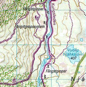 Calazo Fjällkarte C81 Kebnekaise Abisko och Riksgränsen 1 50 000