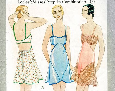 Vintage Sewing Pattern S S Vintage Lingerie Sewing Pattern Romper Bodysuit Lace Teddy Bust