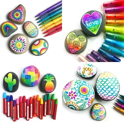 Rock Painting - Four Creative Ideas & Supplies