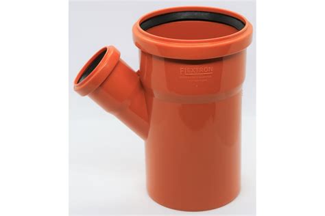 Тройник для наружной канализации Flextron d 110 мм на d 50 мм, 45 ...