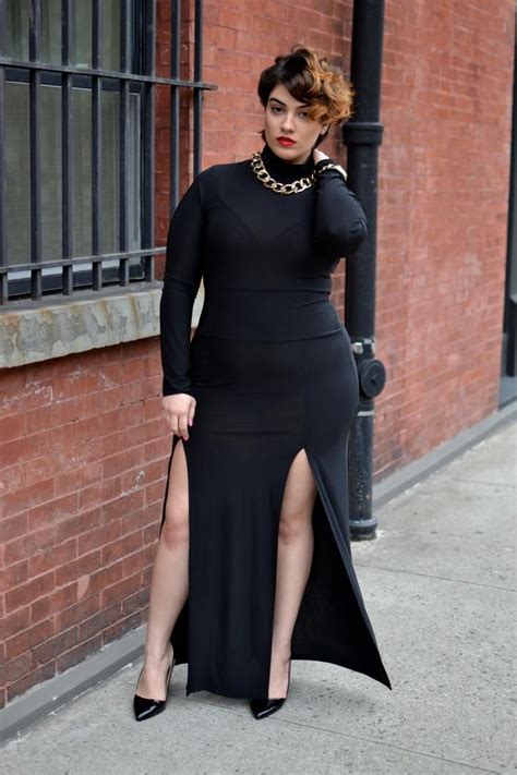 Nadia Aboulhosn In All Black Curvy Fashion Plus Size Fashion Hot