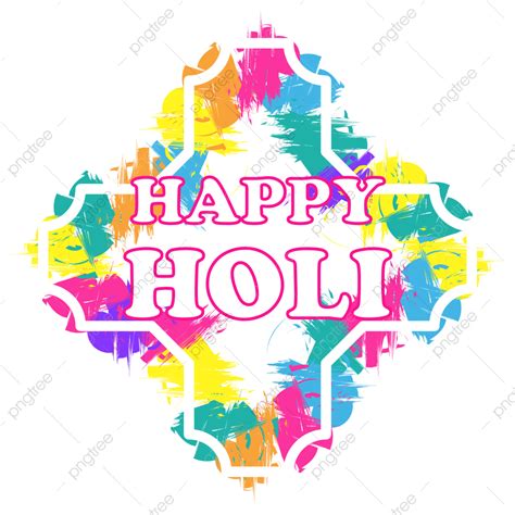 Happy Holi Color Vector Hd PNG Images Happy Holi Fest Color Design