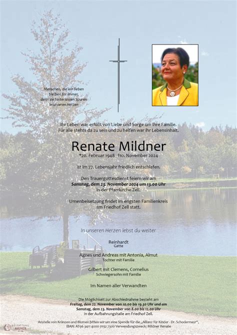 Renate Mildner Bestattung Aigner